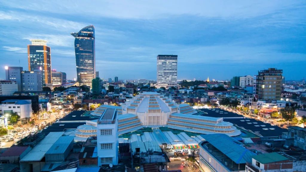 Phnom Penh Skyline at Blue Hour, Cambodia Business Growth 2026