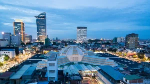 Phnom Penh Skyline at Blue Hour, Cambodia Business Growth 2026